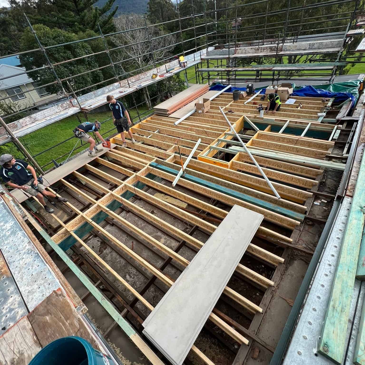 Figtree Second Storey Addition Subfloor Progress Shot 1