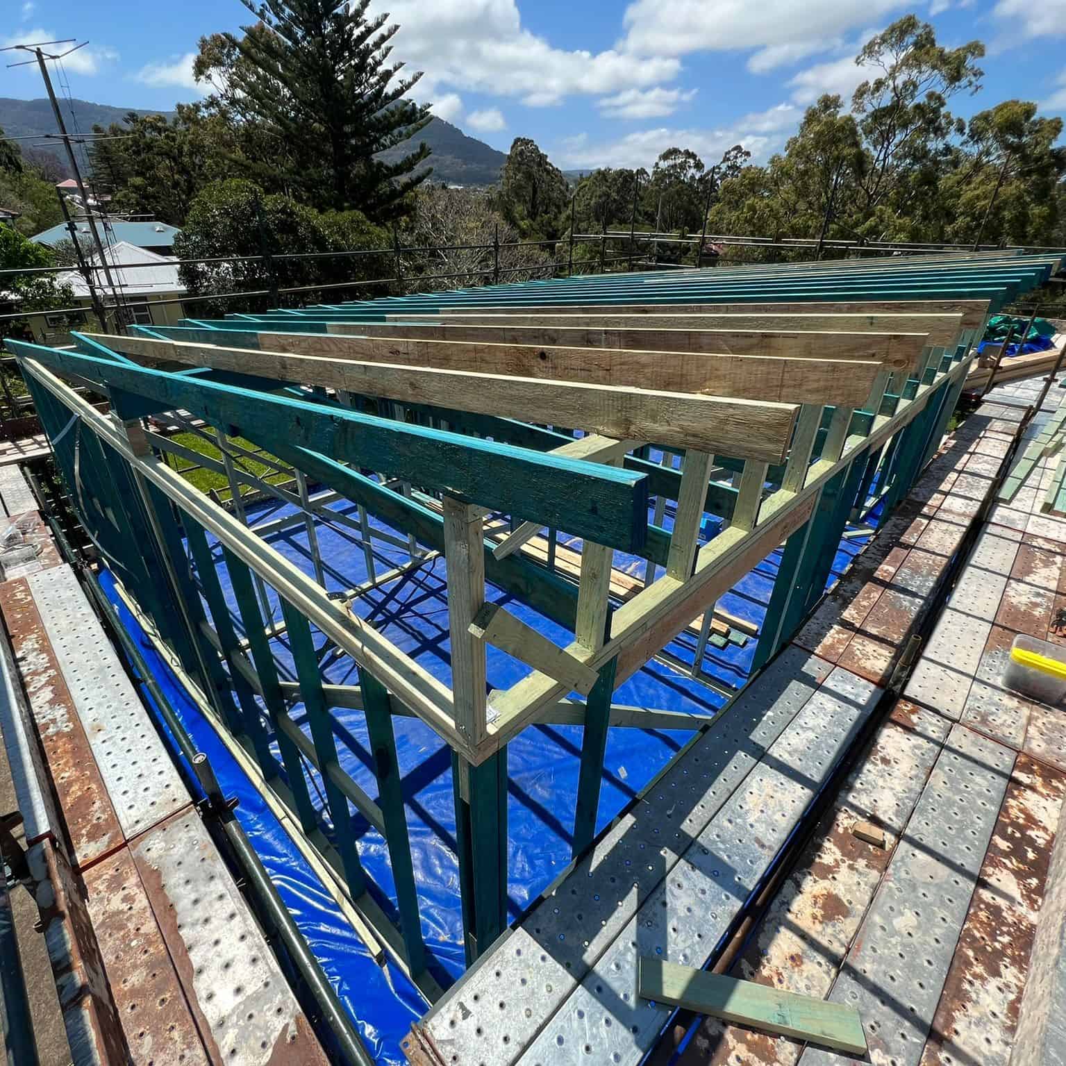 Figtree Second Storey Addition Roof Frame Complete