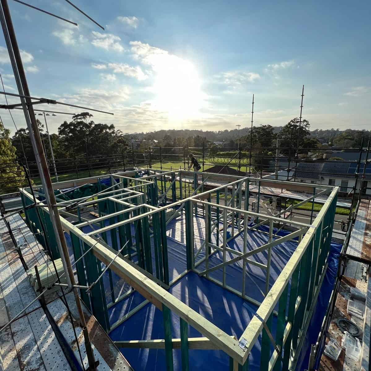 Figtree Second Storey Addition - Wall Frame Completed