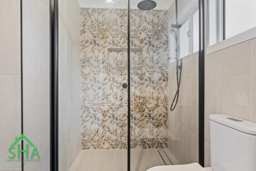 Bathroom Shower Tile built By Smart Home Additions  Second Storey Addition Mount Annan 