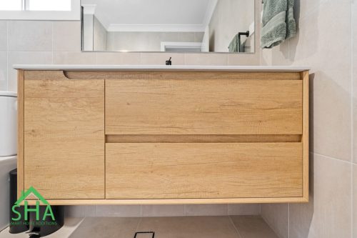 Bathroom Cabinet built By Smart Home Additions  Second Storey Addition Mount Annan 