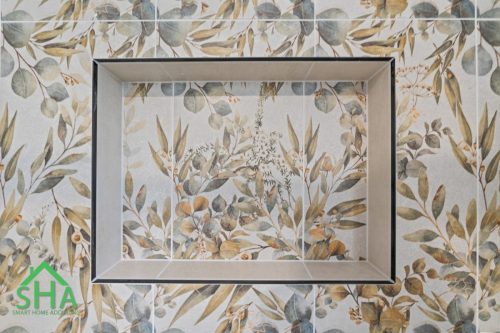 Bathroom Shower Tile niche built By Smart Home Additions  Second Storey Addition Mount Annan 