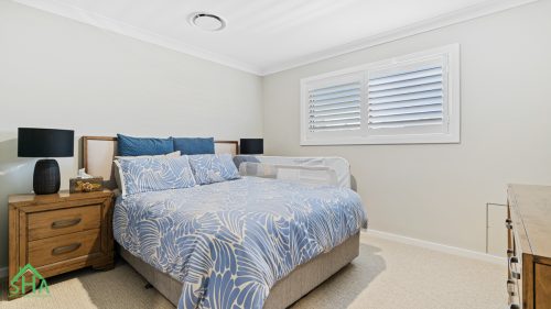 Master bedroom in second storey addition Gledswood Hills 70m2 built by Smart Home Additions