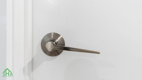 Contemporary internal doorway in second storey addition Gledswood Hills 70m2 built by Smart Home Additions