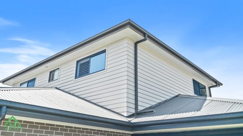 Side elevation of second storey addition Gledswood Hills 70m2 built by Smart Home Additions