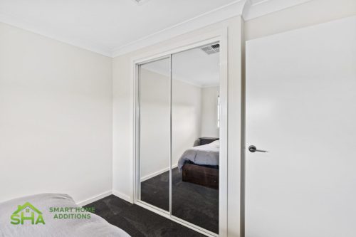 Built in robe in completed 60m² second storey addition in Mount Annan