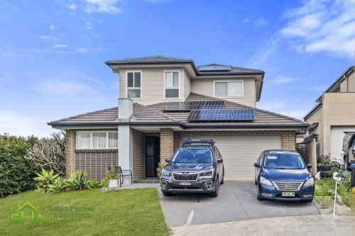 External street Front view of completed 60m² second storey addition in Mount Annan