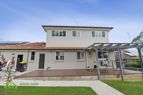 Rear view of an 80m² second storey addition built by Smart Home Additions in Epping showcasing increased family living space